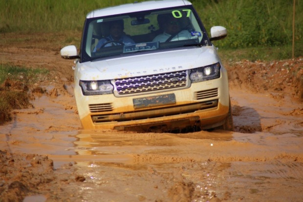 A Range Rover Vogue is very much at home in the rough as it is in the city